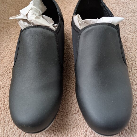 Theatricals Black Slip-on Tap Shoes - Picture 1 of 6